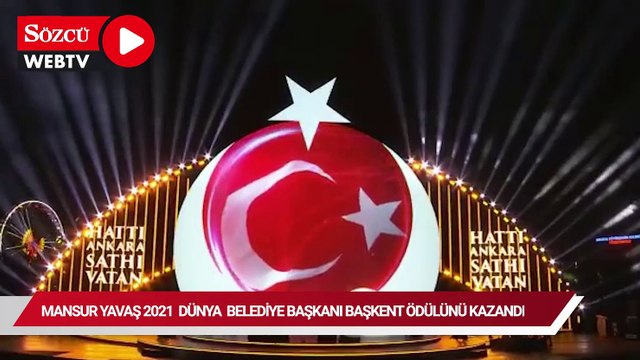 Mansur Yavaş, 2021 Dünya Belediye Başkanı Başkent Ödülü’nü kazandI