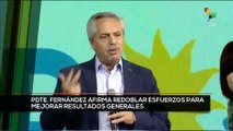 teleSUR Noticias 15:30 13-09: Pdte. Fernández afirma redoblar esfuerzos para mejorar resultados en las generales de noviembre