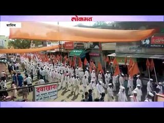 मालेगावात संत गजानन महाराजांची पालखीचे आगमन