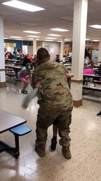 U.S. Army Reserves Sergeant Surprises Boys with Homecoming