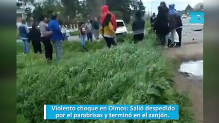 Violento choque en Olmos