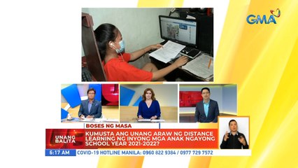 Kamusta ang unang araw ng distance learning ng inyong mga anak ngayong school year 2021-2022? | UB