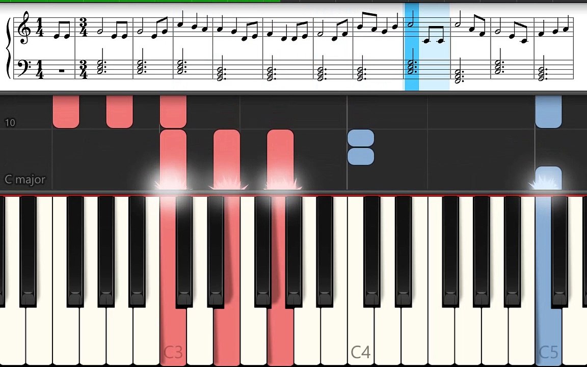 How to play Brahms Lullaby: Easy Piano Tutorial with Music Notes and Free Sheet Music