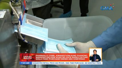 Pharmally Corp., kinwestyon kung paanong naakpag-deliver agad ng face masks gayong wala pang purchase order ang gobyerno | UB