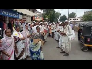 मुक्ताई ज्ञानदेवांच्या गजरात संत मुक्ताई राम पालखीचे आगमन