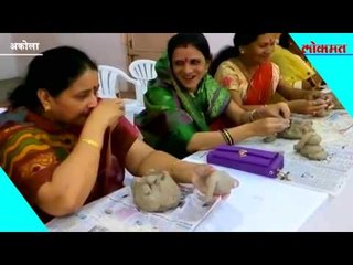 शाडू माती गणपती निर्माण कार्यशाळेला उत्स्फुर्त प्रतिसाद
