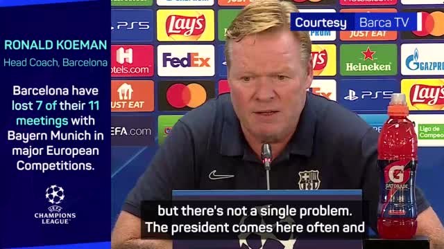 Barca coach Koeman insists he has 'perfect' relationship with Laporta