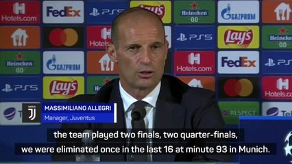 Download Video: Allegri admits to Juve's reduced standing in Champions League