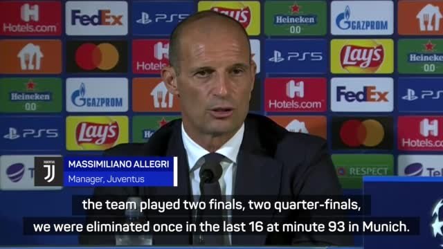 Allegri admits to Juve's reduced standing in Champions League
