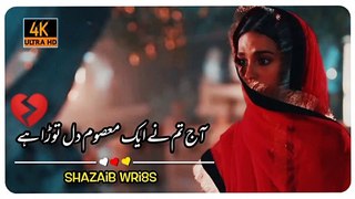 Khuda Aur Mohabbat Season 3 Ep 28 Pakistani Drama WhatsApp Status SahibZada Waqar Shayari Sad Poetry_34