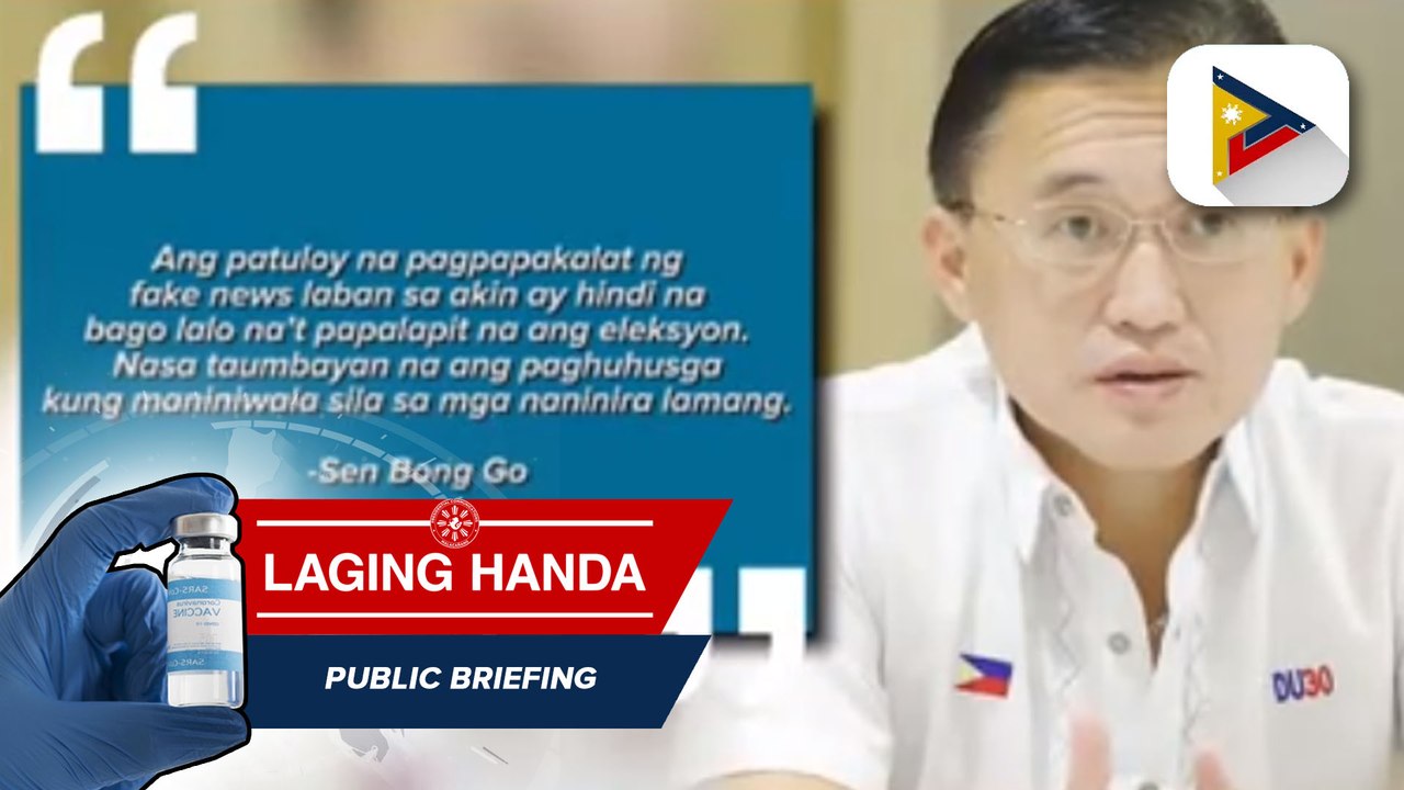 Sen. Bong Go, nagbabala laban sa mga kumakalat na fake news tungkol sa kanya