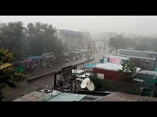 वाशिम शहरात जोरदार पावसाची हजेरी, जनजीवन विस्कळीत