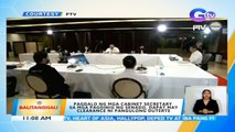 Pagdalo ng mga cabinet secretary sa mga pagdinig ng Senado, dapat may clearance ni Pangulong Duterte | BT