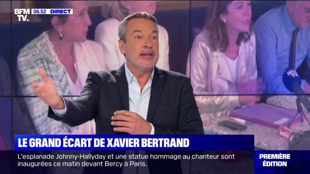 ÉDITO - La stratégie de Xavier Bertrand 'un pied dedans, un pied dehors' risque de finir en grand écart
