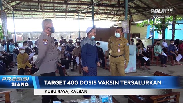 Irwasum Polri Tinjau Vaksinasi di Ponpes Khulafaur Rasyidin di Kubu Raya