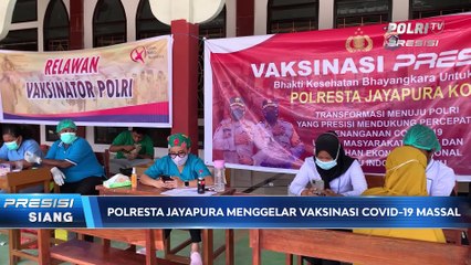 Polresta Jayapura Kota Gelar Vaksinasi di Masjid Al Hidayah II Abepura