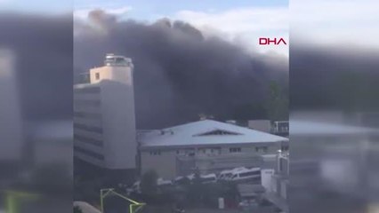 BAHÇELİEVLER'DE FABRİKA YANGINI-1