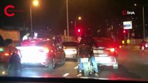 Dehşet saçtılar! Pendik’te trafikte skandal görüntüler