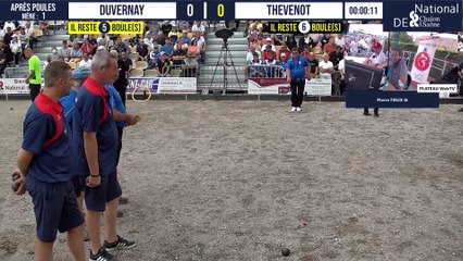 Après Poules DUVERNAY vs THEVENOT : National à pétanque de Chalon-sur-Saône 2021