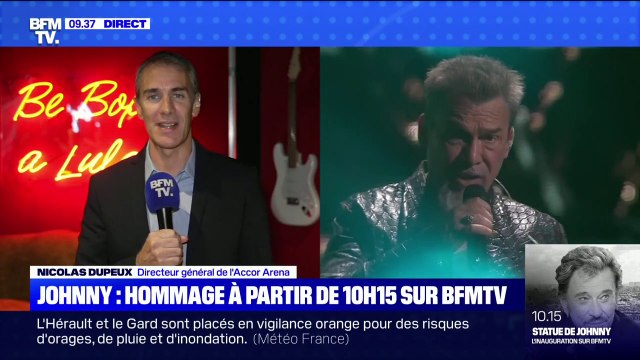 Nicolas Dupeux, directeur général de l'Accor Arena sur le concert hommage à Johnny Hallyday: C'est notre premier évènement avec autant de public depuis 18 mois