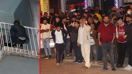 Balkondaki intihar girişimini film gibi izleyip telefonları ile görüntülediler