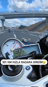 301 kilometre hızla radara girdi, 1339 lira ceza kesildi