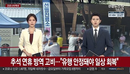 추석 연휴 방역 고비…"유행 안정돼야 일상 회복"