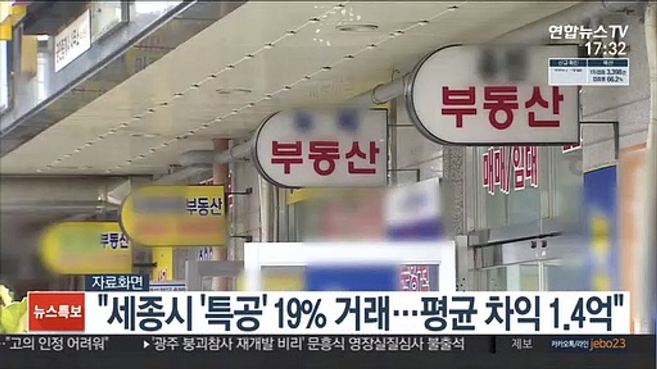 "세종시 '특공' 19% 거래…평균 차익 1.4억"