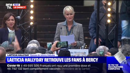 Laëticia Hallyday: "Johnny aurait été si fier" de voir son nom "ancré pour toujours dans le sol de Paris"