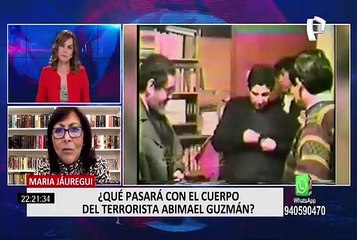 María Jáuregui sobre entrega del cadáver de Guzmán: El presidente debió quedarse en Lima a resolver el problema