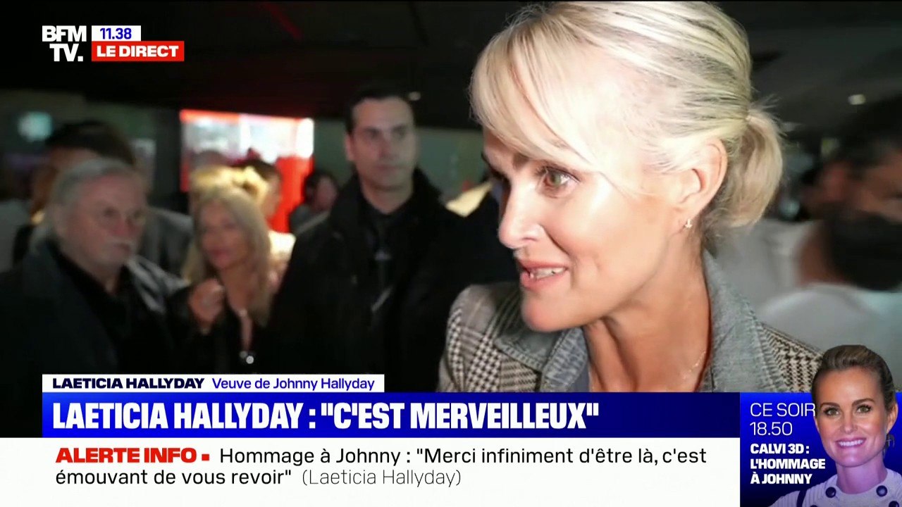 Laëticia Hallyday sur l'absence de David et Laura à l'inauguration: "Je ne pouvais pas imaginer cette journée sans eux, j'aurais aimé que David puisse chanter ce soir"