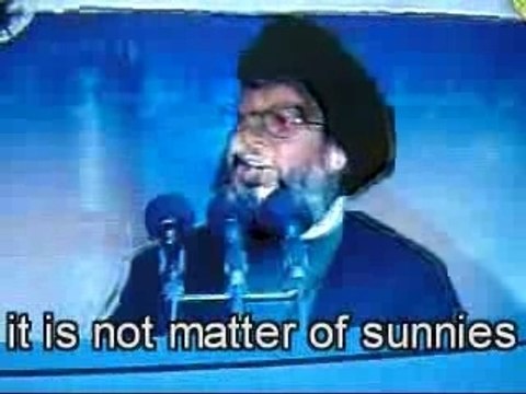 Nasrallah les Chiites et les Sunites