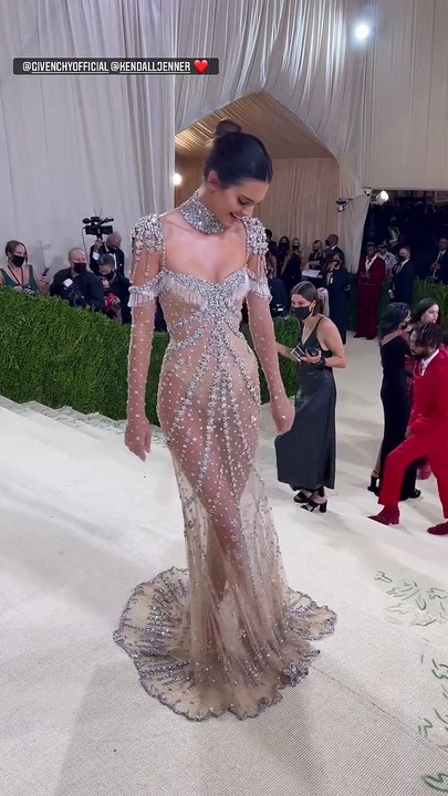 Kendall Jenner en Givenchy au Met Gala, à New York le 13 septembre 2021.
