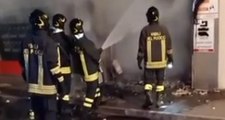 Pescara - In fiamme negozio di calzolaio in zona Colli (14.09.21)