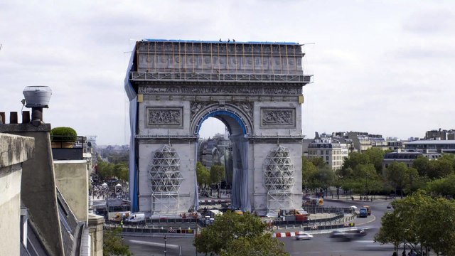 L'Arc de Triomphe, Wrapped de Christo y Jeanne-Claude