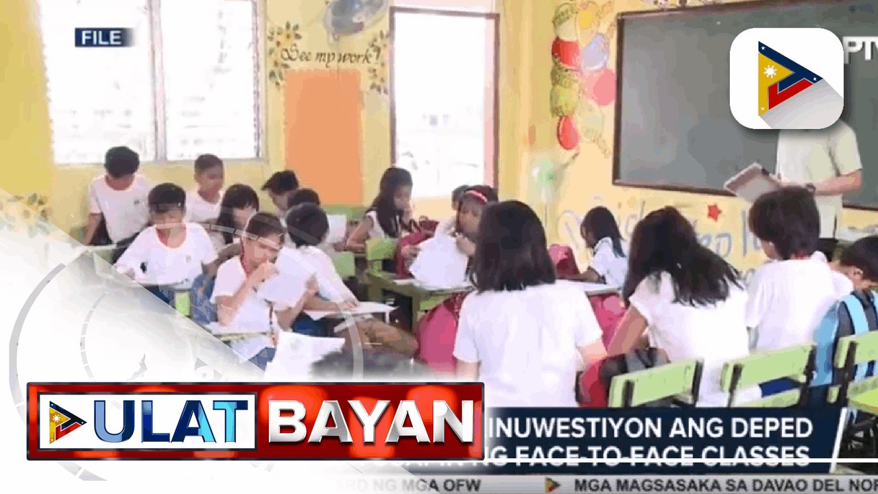 DepEd, tiniyak na nakahanda sila sakaling payagan na ni Pres. Duterte ang face-to-face classes