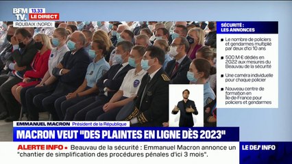 Emmanuel Macron annonce la création d'une réserve opérationnelle de la police, dotée de 30.000 réservistes