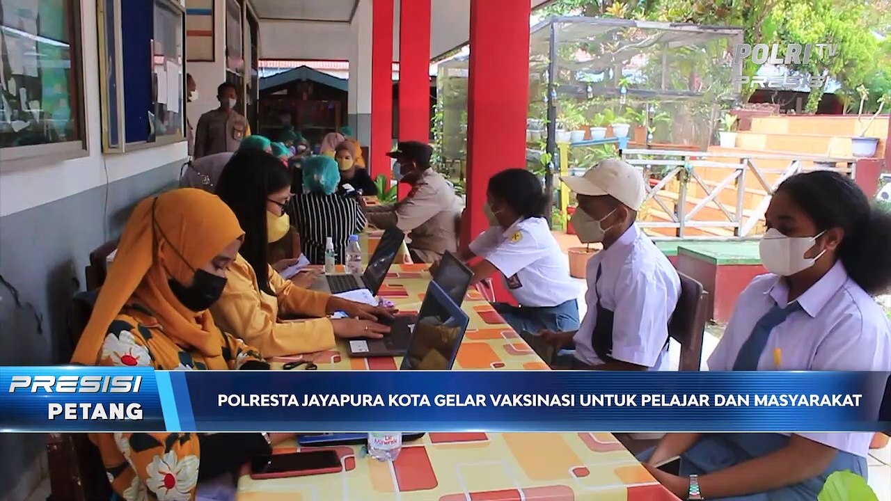 Jelang PON ke-20, Polresta Jayapura Kota Gelar Vaksinasi Pelajar di di SMA N 5 Jayapura
