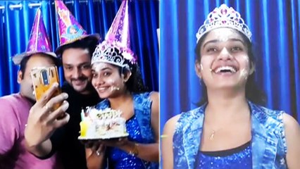 गौरव झा ने दिया रीतू सिंह को सरप्राइज बर्थडे पार्टी ,लवली गर्ल हुई काफी खुश