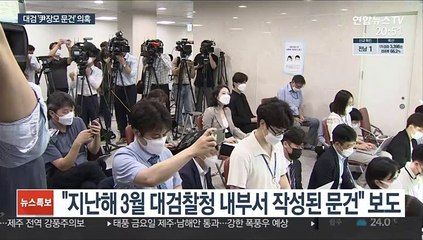 대검, '尹장모' 문건 작성 의혹…"출처 조사"