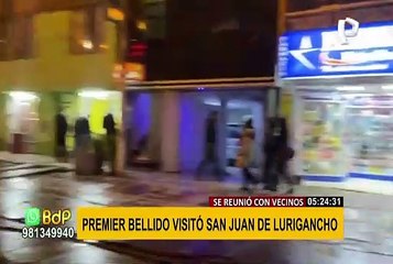 SJL: premier Guido Bellido visitó el distrito