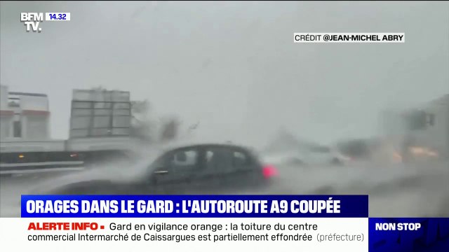 On s'est retrouvés dans une situation apocalyptique : des dizaines de conducteurs coincés sur l'A9 par les intempéries
