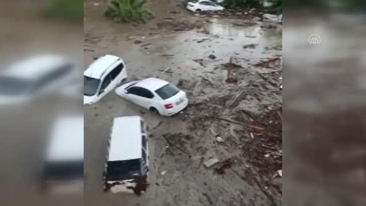 KASTAMONU - Bozkurt'taki selde kaydedilmiş yeni görüntüler ortaya çıktı