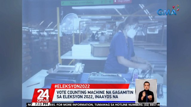 Vote counting machine na gagamitin sa Eleksyon 2022, inaayos na | 24 Oras