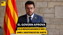 El Govern aprova els negociadors d'ERC amb l'abstenció de Junts
