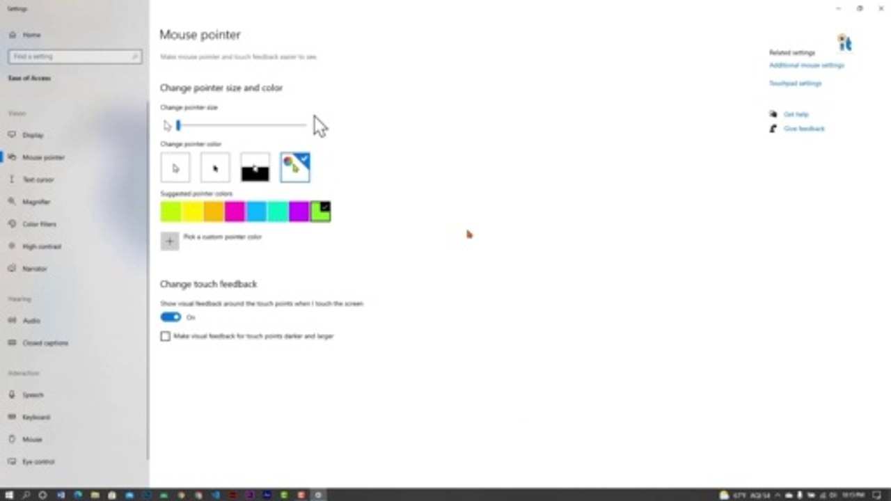 How to change mouse pointer color in Windows 10 Free.  How to change the color of your cursor.