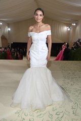 Alexandria Ocasio-Cortez's Slogan-Emblazoned Met Gala Gown Didn't Hold Back