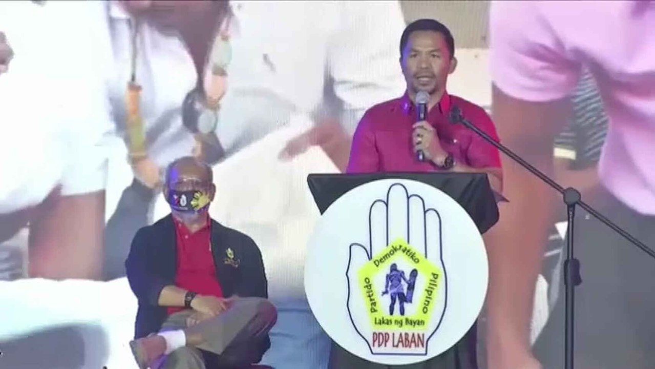 Manny Pacquiao se presenta a las elecciones a la presidencia de Filipinas