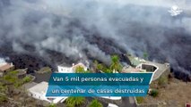 Lava del volcán Cumbre Vieja destruye un centenar de casas en isla La Palma