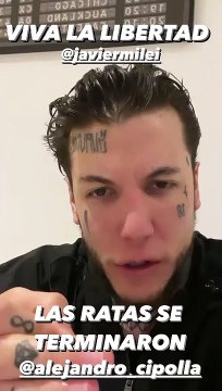 Las ratas salieron de la cloaca y quedaron envenenadas el aguante de Alex Caniggia a su candidato Javier Milei